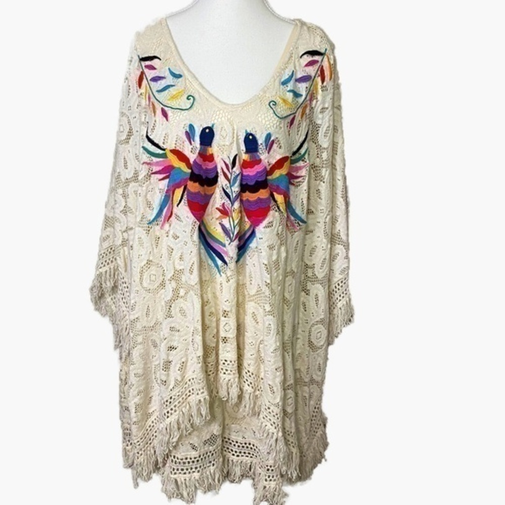 Judith March Lace Embroidered Double Layered Dress